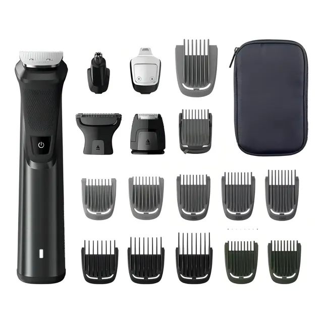 Philips Norelco Multigroom Series 9000 - Kit De Aseo Para Hombre De 21 Piezas Para Barba, Cuerpo, Cara, Nariz Y Orejas