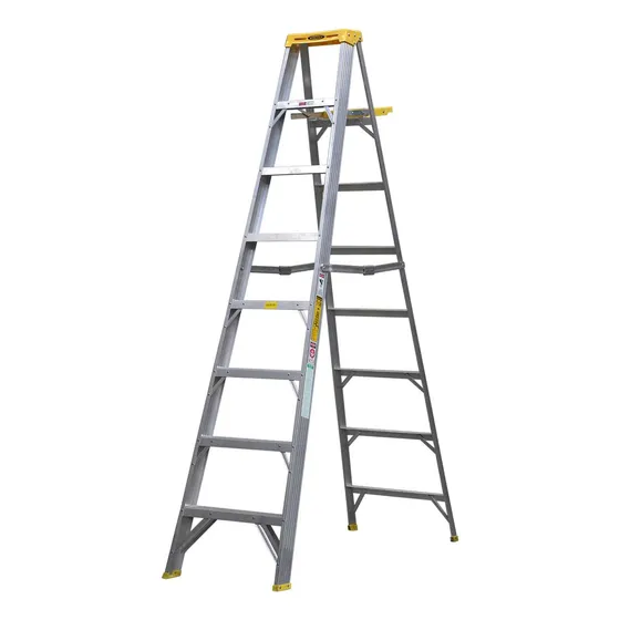 Escalera Tijera Aladino Sombrero Portaherramientas 12 Tramos