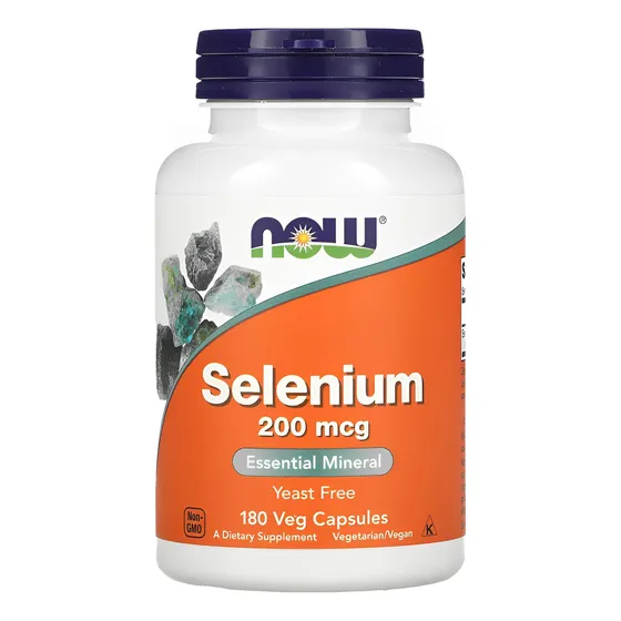 Selênio 200mcg Sem Fermento 180 Cáps Now Foods Sabor N/a