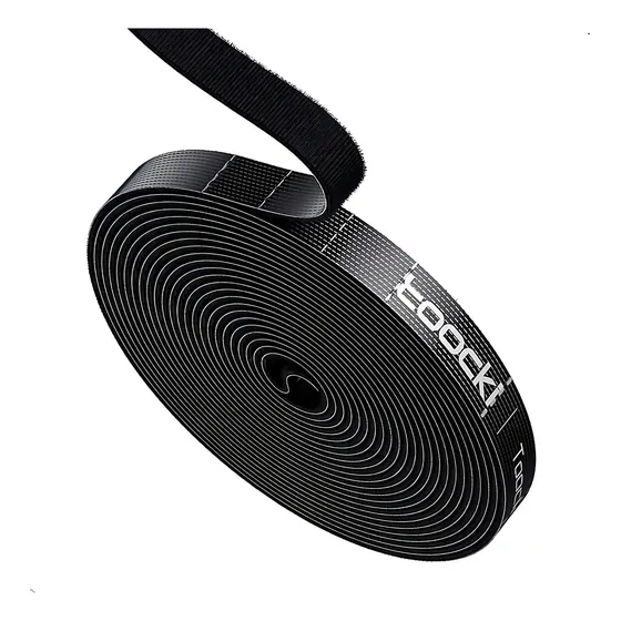 Toocki 2 Cintas Organizador Cable Autoadhesiva 10 Metros 1cm Color Negro | Cuotas sin interés