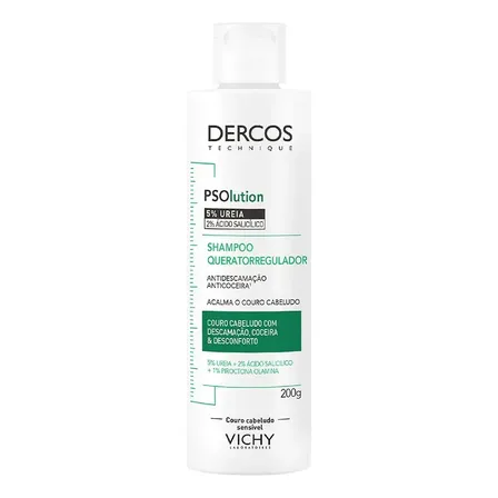 Vichy Dercos Shampoo Psolution Psoriasis Picazón Descamación 200ml