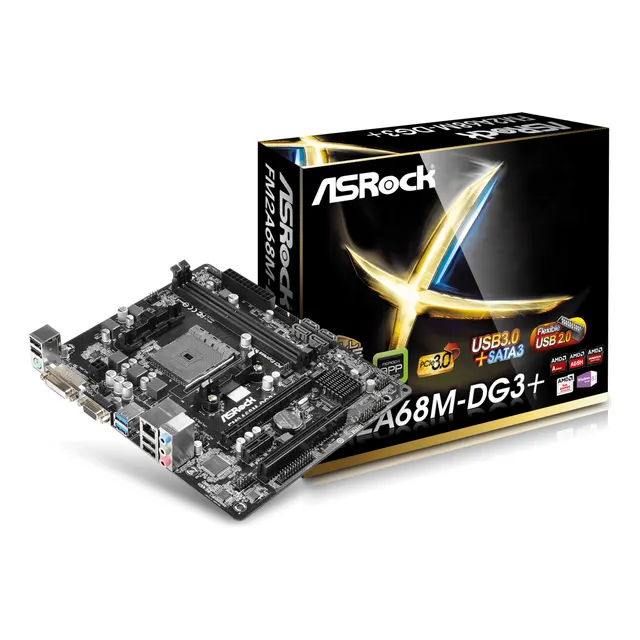 Motherboard Asrock Socket Fm2+ Fm2a68m-dg3+ Vga/dvi-d Ddr3