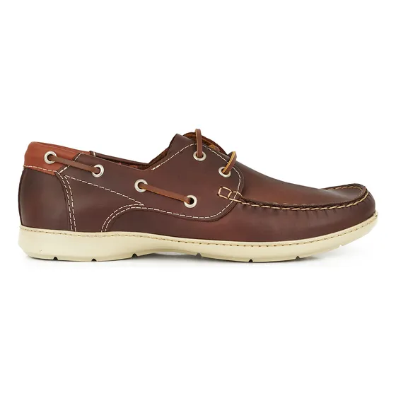 Náutico Cuero Hombre Briganti Zapato Confort - Hcna01300 