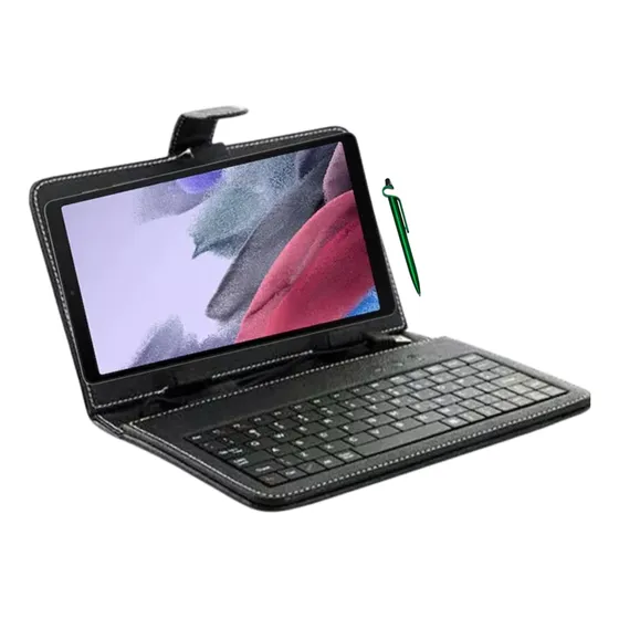 Capa C/ Teclado P/ Tablet A7 Lite 8.7 T220 T225 + Caneta Otg