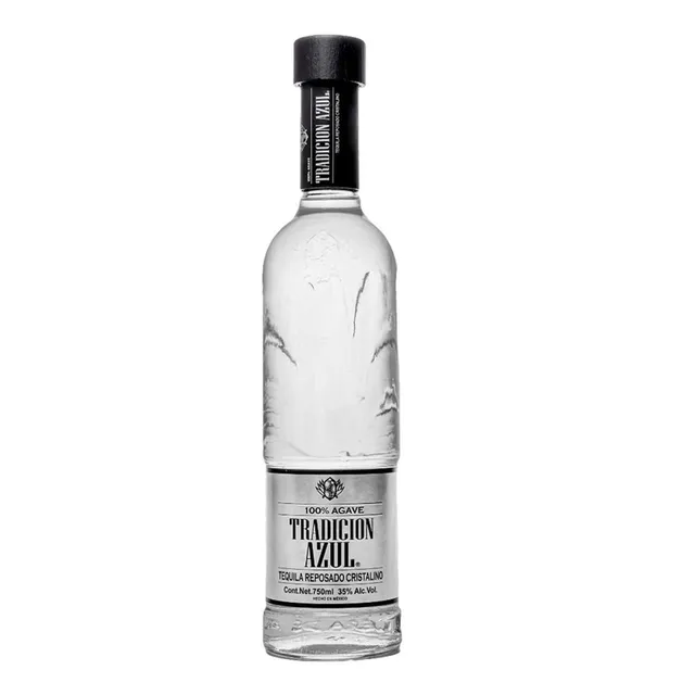 Pack De 6 Tequila Tradición Azul Reposado Cristalino 750 Ml