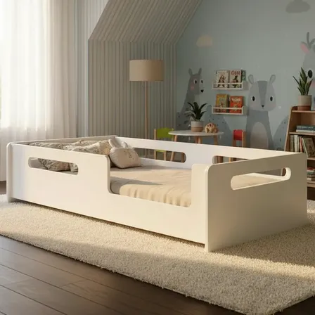 Cama Montessoriana Solteiro Infantil/juvenil Segura Moderna