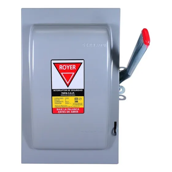 Interruptor De Seguridad Royer Wd2232 3polos 60a