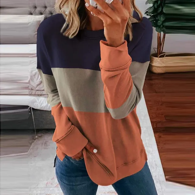 Sudadera Happyyee Talla Para Mujer Tops Manga Larga Cuello