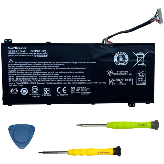 Batería De Reemplazo Sunnear Ac14a8l Para Acer Aspire V15