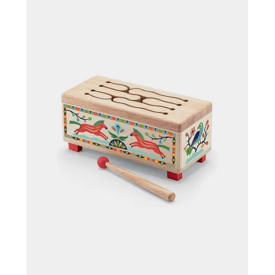 Animambo Instrumento Infantil Djeco Percusión Caja De Madera