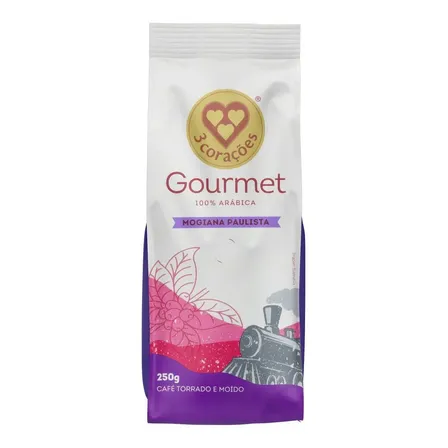 Café Torrado e Moído Mogiana Paulista Gourmet 3 Corações - 250g