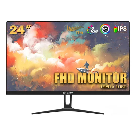 Crua Monitor Ips Fhd Hz Gama Color Srgb Computadora Pc Luz