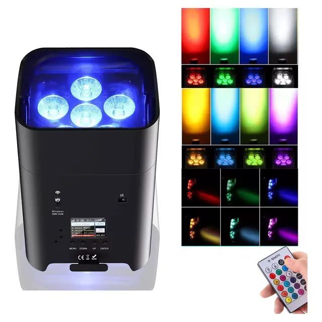 Luces De Escenario Led U'king 108w 6 Unidades Par Rgbwa+uv.