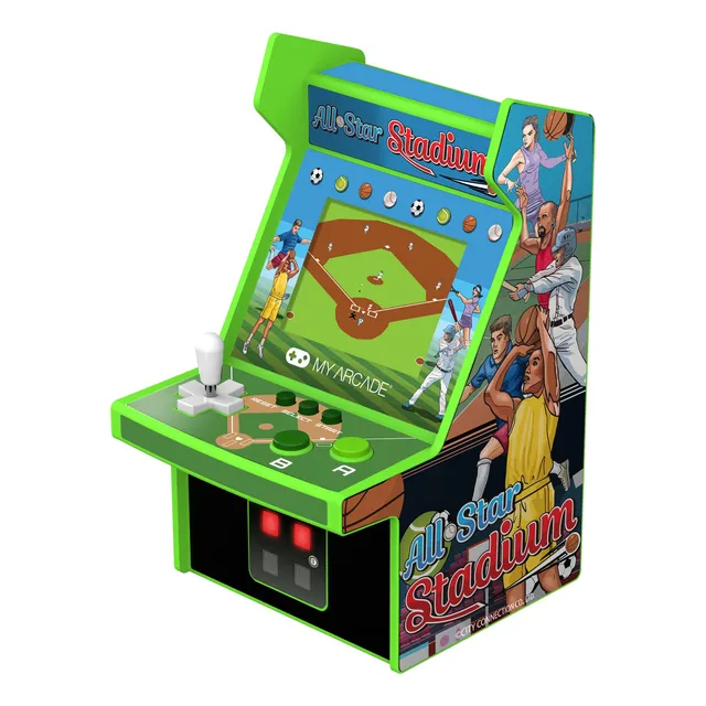 Mini Máquina Recreativa My Arcade All Star Stadium Con 307 J