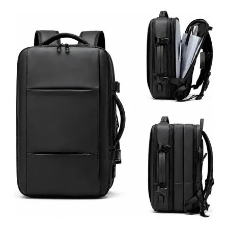 Mochila Executiva Antifurto 40l Saída Usb Impermeável Notebook 17 Compartimentos Inteligentes Design Moderno Resistente