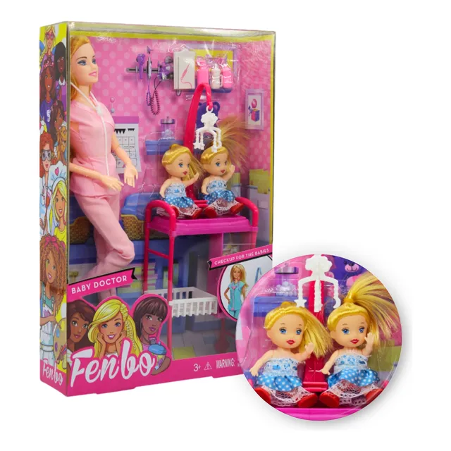 Muñeca Tipo Barbie Doctora Juguete Profesiones
