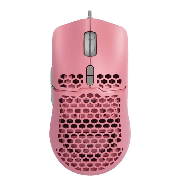Delux M700a, Mouse Gamer Rgb, Programable 7 Botones, 7200dpi Color Pink