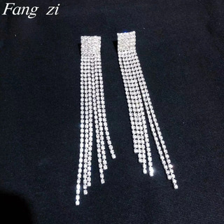 Pendientes De Cadena Con Forma De Garra De Diamantes Su Man Pendientes De Cadena Con Forma De Garra De Diamantes Su Man