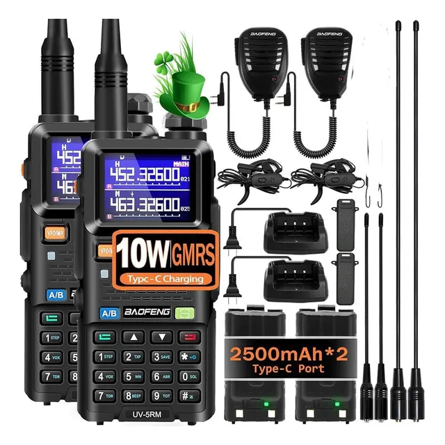 Radio Transmisores Baofeng Uv5rm 10w Nueva Versión Uv5r 6ban