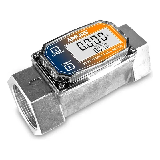 Medidor De Flujo Turbina 1.5 Pulgada Agua Aceite Combustible