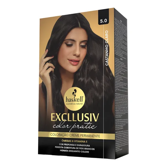 Kit Haskell Excllusiv Color Pratic - 5.0 Castanho Claro
