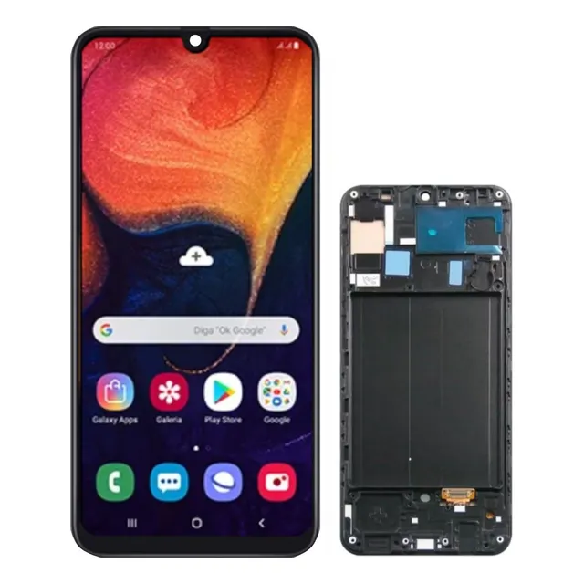 Tela Display Frontal Compatível Com A50 A505 Aro