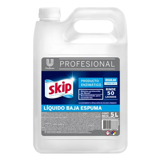 Jabón líquido Skip Lavandería Regular regular botella 5 L