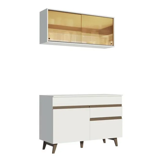 Mueble de Cocina Integral Madesa GRRM12000109 Reims 120cm Blanco