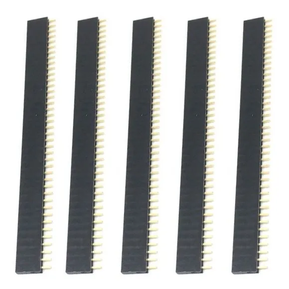 Tira Conector Jst Strip Pcb 40 Pin Hembra 2.54mm - 5 Piezas