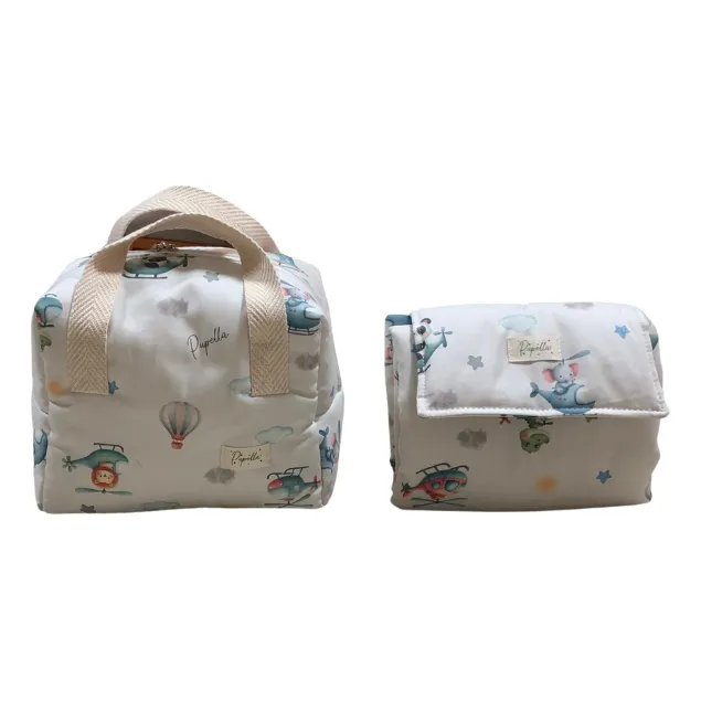 Combo Bolsito Impermeable + Cambiador De Bebe, Pañales, Oleo