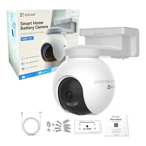 Camara Ezviz Ext Hb8 2k Wifi 360 Inteligente Bateria Audio