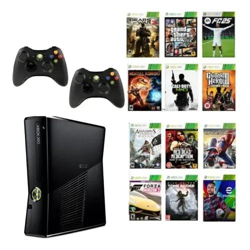 Console Microsoft Xbox 360 de Mesa 500 GB com Wi-Fi e Controle Sem