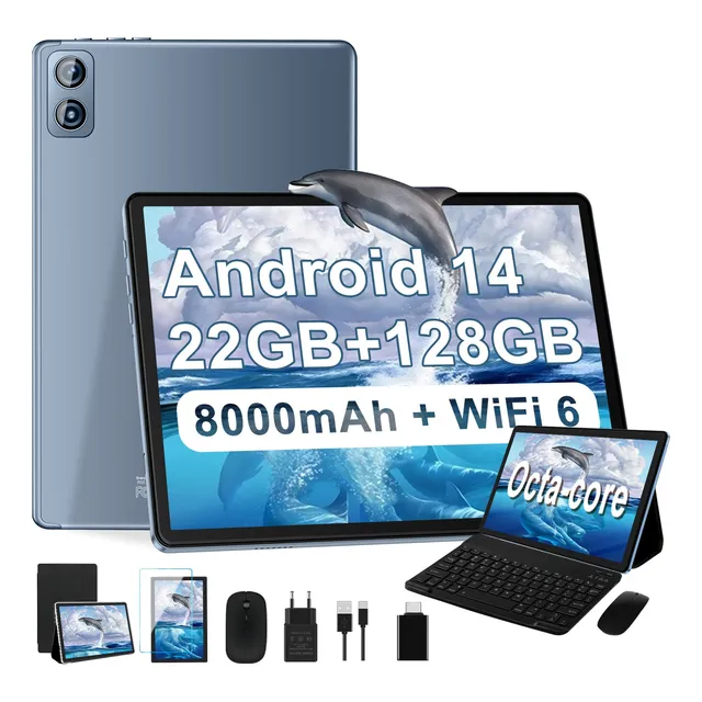 2025 Tablet 10'' Android 14,22gb+128gb 8000mah 8-core Wifi 6