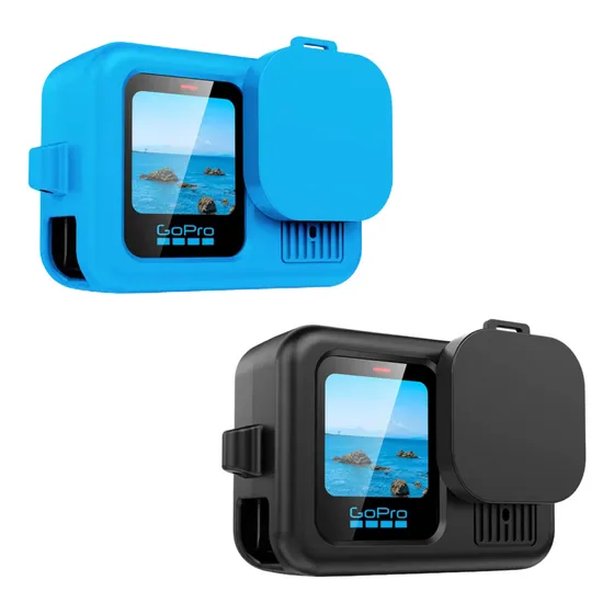 Capa De Silicone Para Gopro Hero 13 Black Tampa Lente Cordão Vibe Shoot