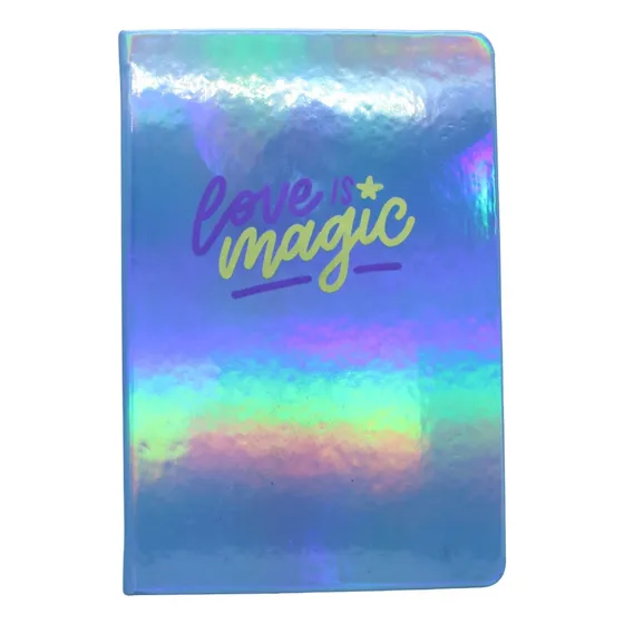 Cuaderno A5 80hj Holografico Love Magic Punteado Holografico