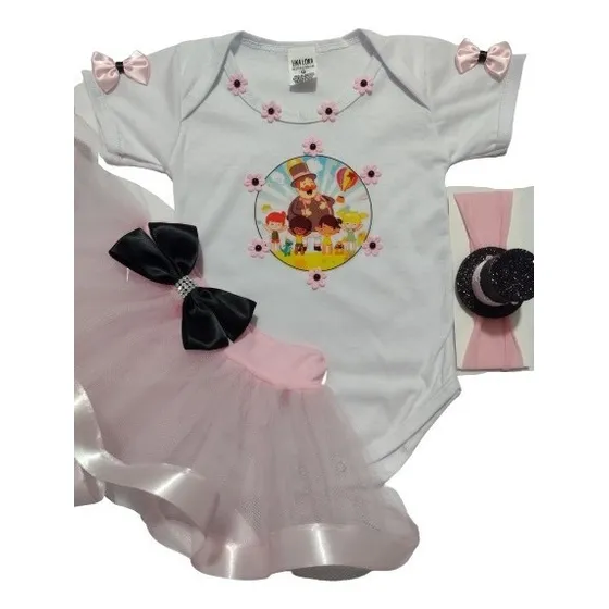Roupa Do  Mundo Bita Menina Para Aniversário,mesversário