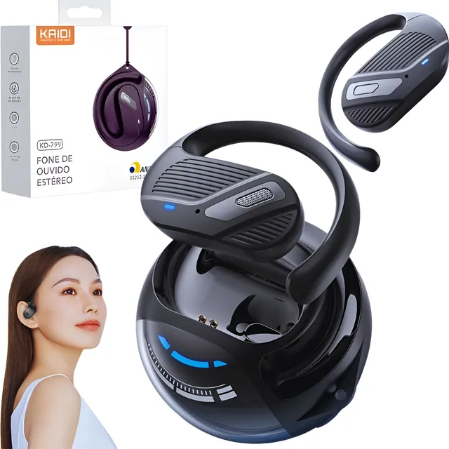 Fone De Ouvido Sem Fio Bluetooth Touch Kd799 Condução Ossea