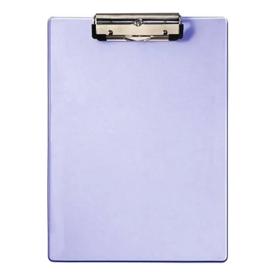 Tabla Portablock Acrílico A5 Esquela  22,7cm X 15cm Con Clip