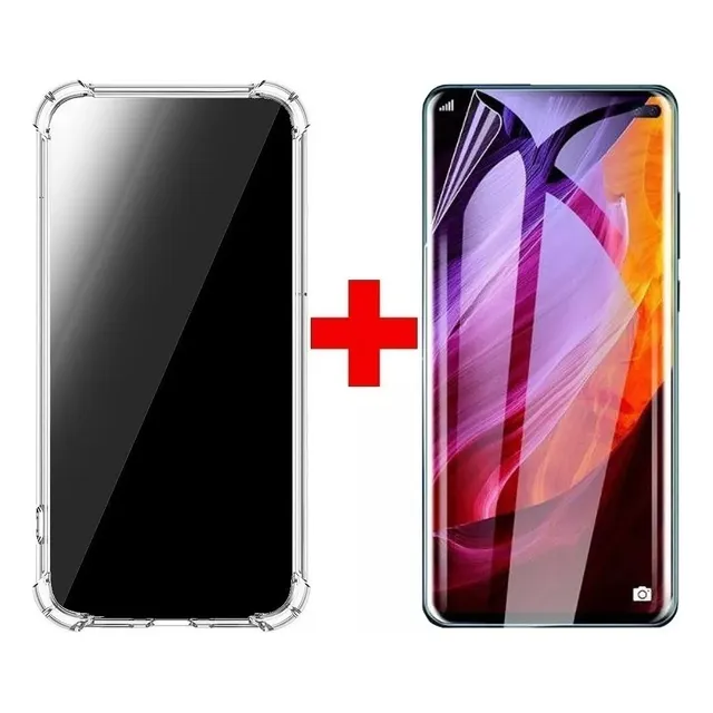 Pack Carcasa Antigolpe+lamina Hidrogel Para Celulares Nuevos