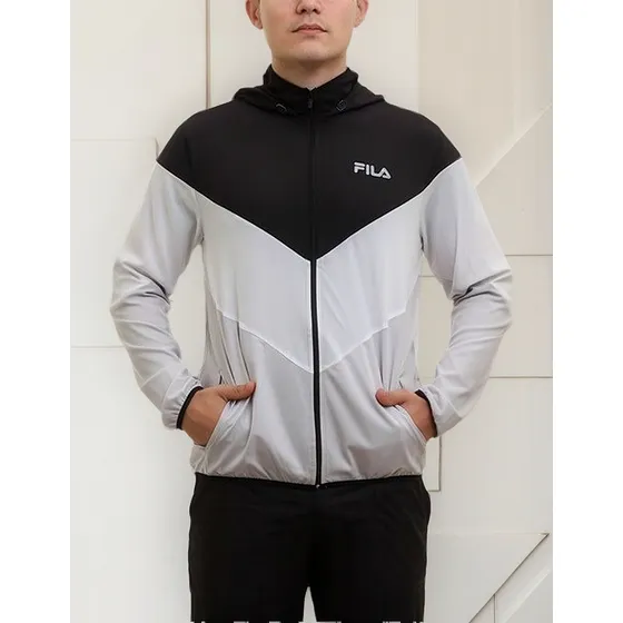 Fila Campera Rompeviento Con Capucha Hombre
