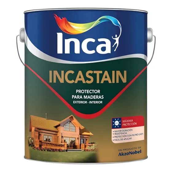 Incastain Protector Para Madera 1lt - Terminación Satinada Acabado Satinado Color Lapacho