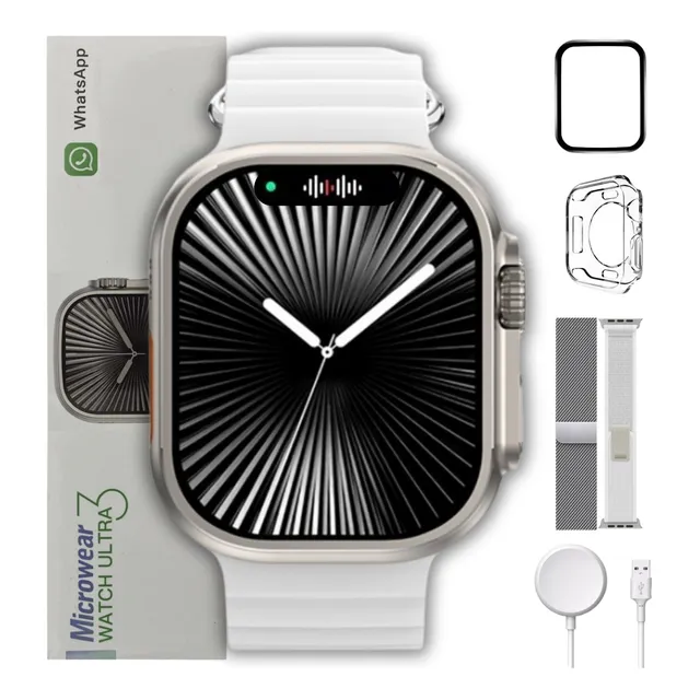 Relógio Smartwatch Ultra 3w Series 10 49mm Chatgpt Gps Nfc