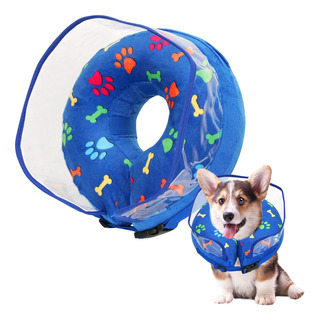 Collar Isabelino Inflable Recuperación Perro Gato Ajustable Collar Isabelino Inflable Recuperación Perro Gato Ajustable