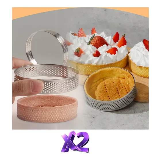 Aro Microperforado Tartaleta Repostería 8 Cm