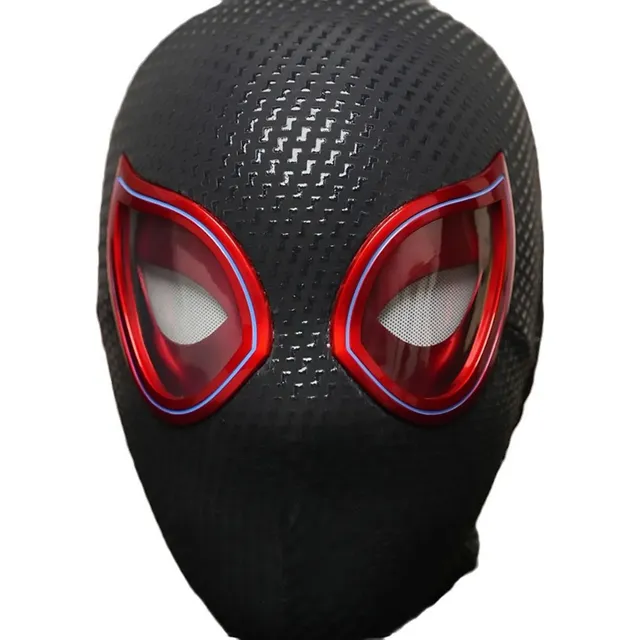 Q Casco Spider-man Miles Power Con Ojos Móviles