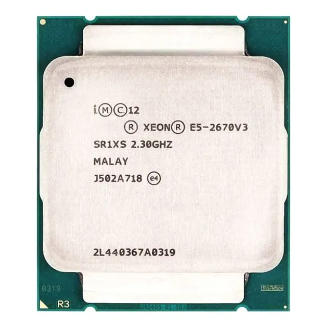 Embalagem Original Cpu Xeon E5 2670v3 Lga 2011-3 Sr1xs 2,3