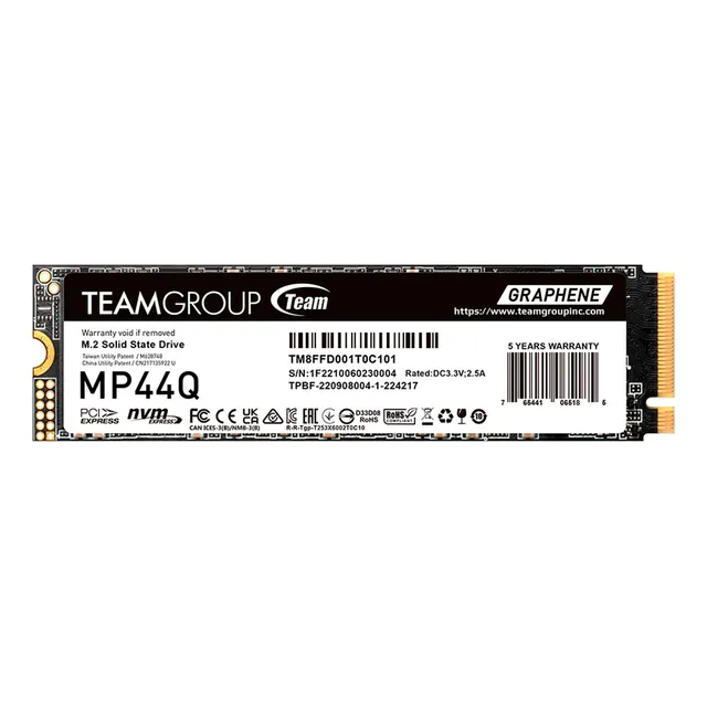 Estado Solido Teamgroup Mp44q M.2 4tb Tm8ffd004t0c101 Color Negro