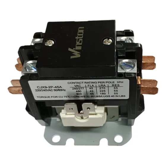 Contactor Bipolar Para Aire Acondicionado 220v 45a