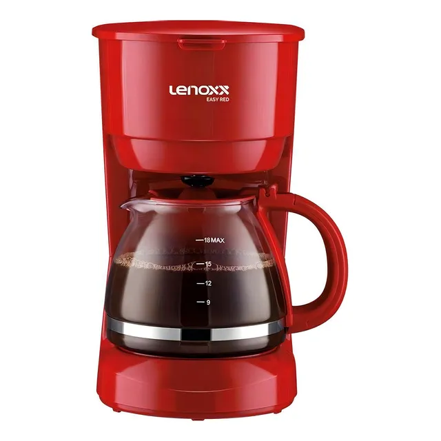 Cafeteira Lenoxx Easy PCA0 semi automática vermelha de filtro 127V
