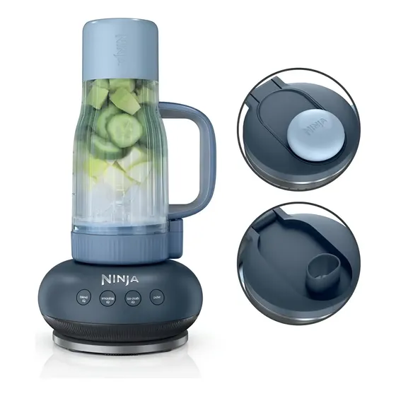 Licuadora Portátil Ninja Blendboss 26oz 1200w Anti-derrames Color Azul Marino-azul